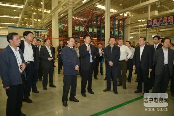 李克率團觀摩許繼集團重點項目建設情況