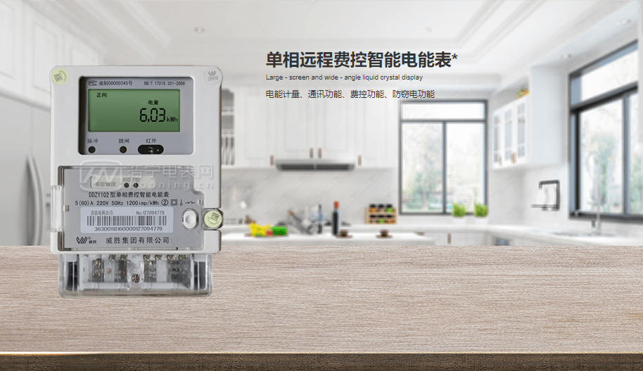 長(zhǎng)沙威勝DJZY102單相遠(yuǎn)程費(fèi)控智能電能表